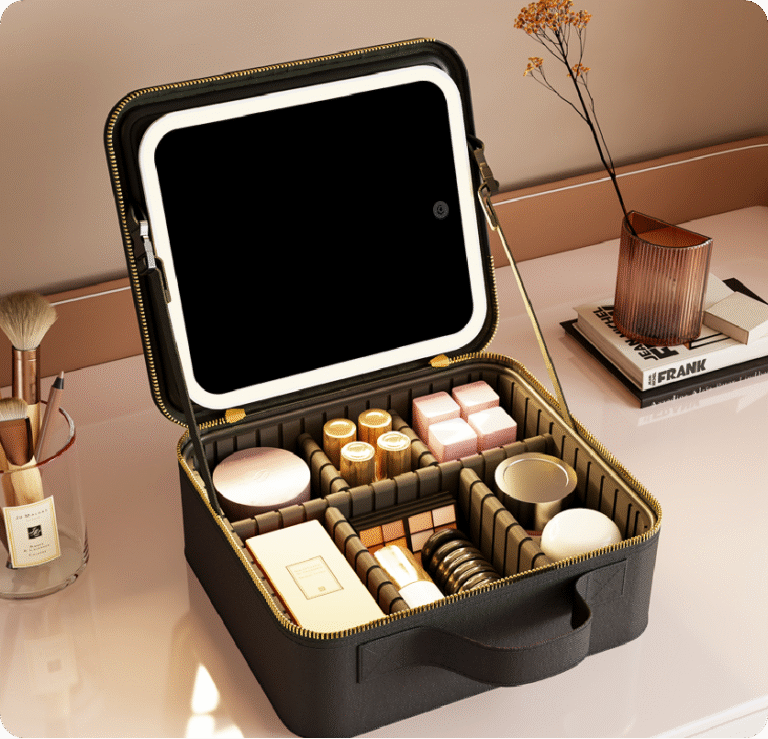 Makeup Bag with LED Mirror